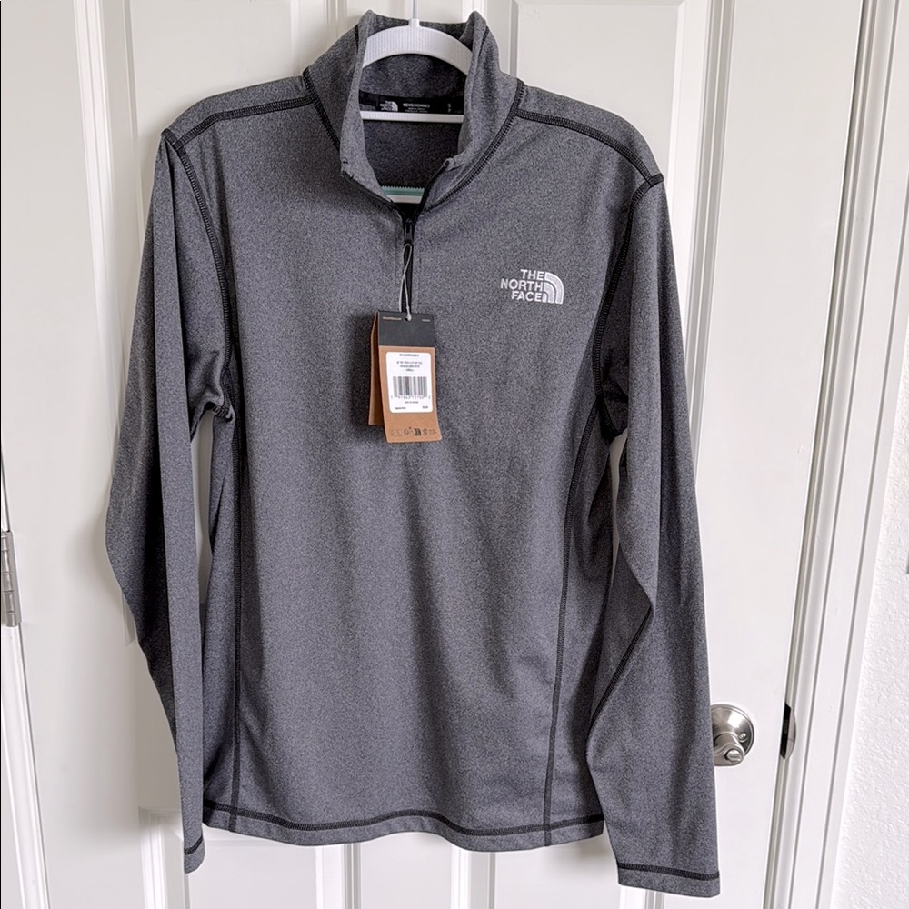 The North Face Gray Quarter Zip Up